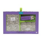 Conjunto caderno A6 + porta-moedas + porta-chaves - Estampado animal com bolinhas - Image 4