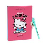Diário + caneta tinta normal e invisível Hello Kitty