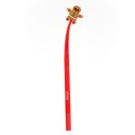 Caneta flexível vermelho - Bolacha de Gengibre