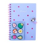 Conjunto de Caderno A5 com pins - Azul