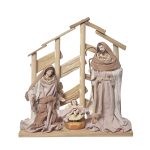 NATAL - Presépio tecido c/cabana