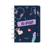 Caderno A5 - Dark Blue K-Pop