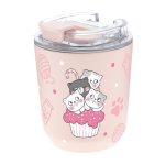 Copo térmico 280ml - Pink - Gatos