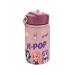 Garrafa térmica c/bocal 330ml - Purple - K-Pop