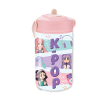 Garrafa tritan c/bocal 350ml - Pink - K-Pop