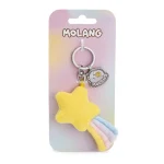 Porta-chaves estrela-cadente 6cm, c/header