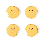 Conjunto 4 prendedores de saco - Biscoito - Image 2