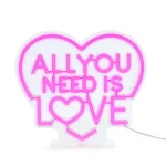 Lâmpada LED c/efeito Néon - All you need is love - Image 2