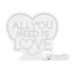 Lâmpada LED c/efeito Néon - All you need is love - Image 4