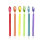 Pack 12 velas com chamas coloridas