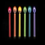 Pack 12 velas com chamas coloridas - Image 3