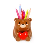 Porta-canetas em cerâmica - Teddy Bear