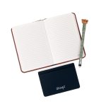 Conjunto caderno A6 + porta-cartões + esferográfica apagável Bo-Bo - Urso - Image 2