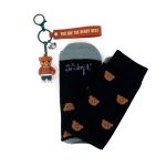 Conjunto meias + porta-chaves Urso - Urso are the beary best