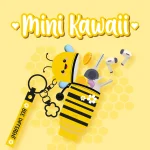 Porta-moedas com porta-chaves - Mini Kawai - Bee - Image 2
