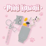 Porta-moedas com porta-chaves - Mini Kawai - Kitty - Image 2