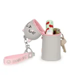 Porta-moedas com porta-chaves - Mini Kawai - Kitty - Image 6