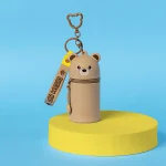 Porta-moedas com porta-chaves - Mini Kawai - Teddy Bear - Image 7