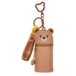 Porta-moedas com porta-chaves - Mini Kawai - Teddy Bear