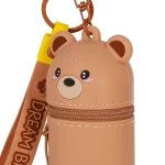 Porta-moedas com porta-chaves - Mini Kawai - Teddy Bear - Image 4