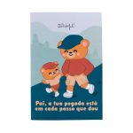 Postal Pop-up - Pai, a tua pegada está em cada passo que dou