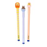 Set de 3 esferográficas apagáveis Bo-Bo Páscoa - Coelho e Pintainhos