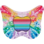 Caixa metal Borboleta c/10 lápis cor Sparkle