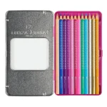 Caixa metal c/12 lápis cor Sparkle - Image 3