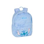 STITCH Blue Fluffy Mochila grande