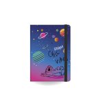 STITCH Caderno A5 c/elástico Black Chill
