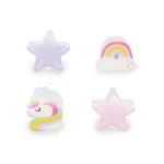 Conjunto de 4 ganchos para cabelo - Unicórnio - Image 3