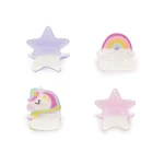 Conjunto de 4 ganchos para cabelo - Unicórnio - Image 4