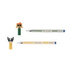 Set 2 esferográficas apagáveis Bo-Bo - Cão Salsicha e Buldogue - Image 3