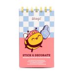 Bloco com autocolantes transparentes - Stick and decorate
