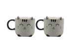 Conj. 2 chávenas expresso - Gato Cinza