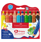 Set c/10 lápis de cor Grippy