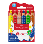 Set c/6 lápis cor Grippy