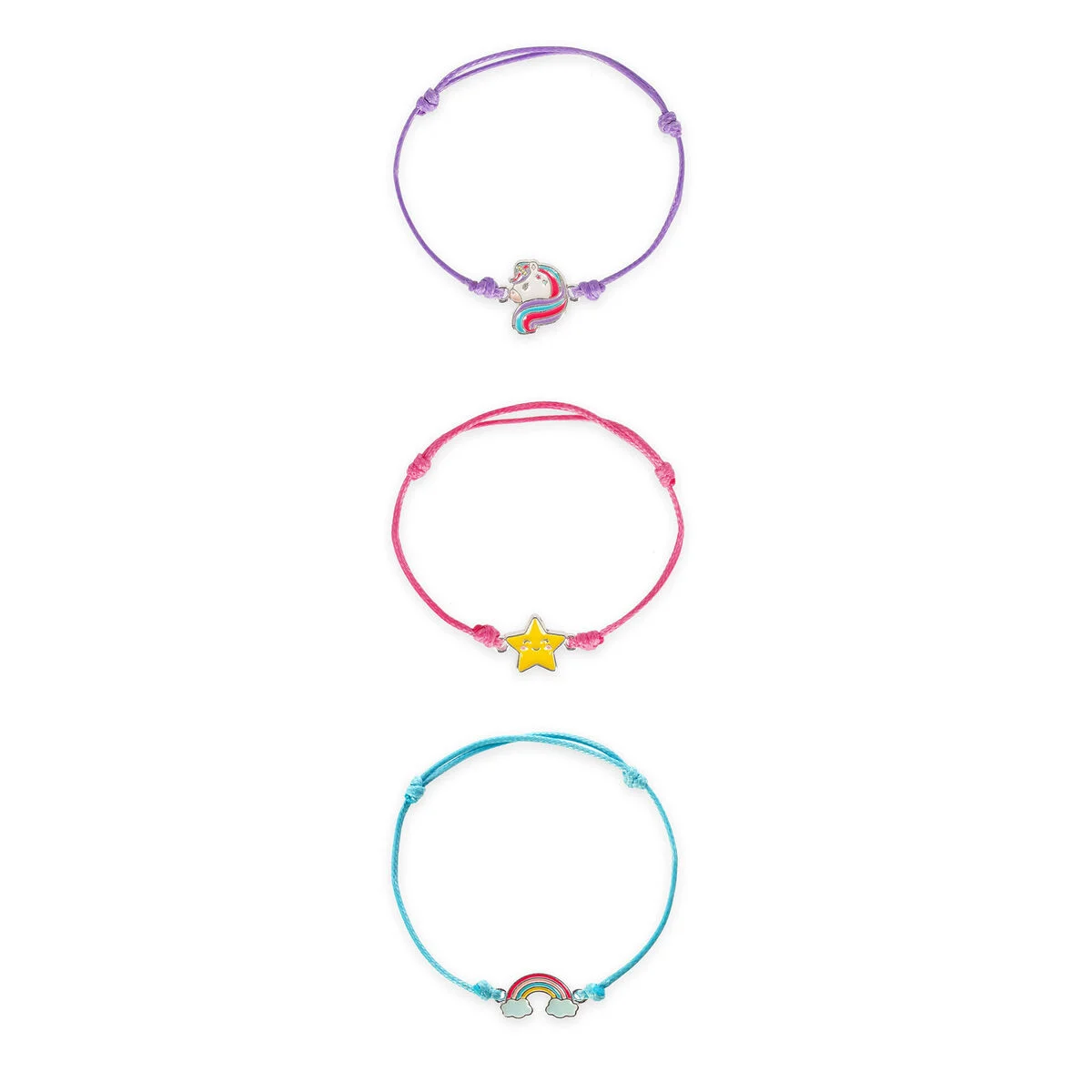 BRA0006_1 Conj. 3 pulseiras - Unicórnio - Image 1