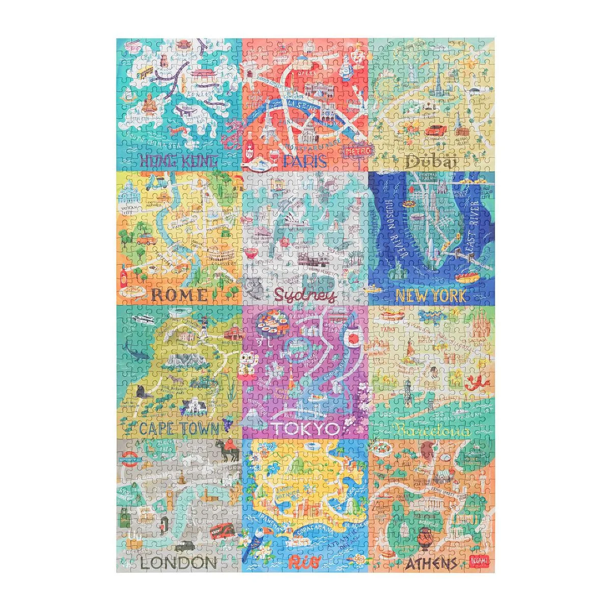 PUZ0006_1 Puzzle 1000 - Cities - Image 1