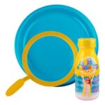 Set bolas de sabão 250ml c/prato e anel