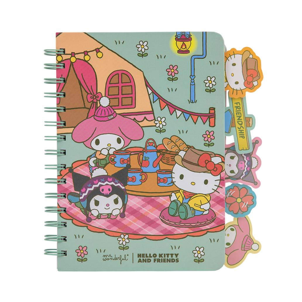 2603031855UN_1 Caderno com separadores com aba A5 - Hello Kitty & Friends - Image 1