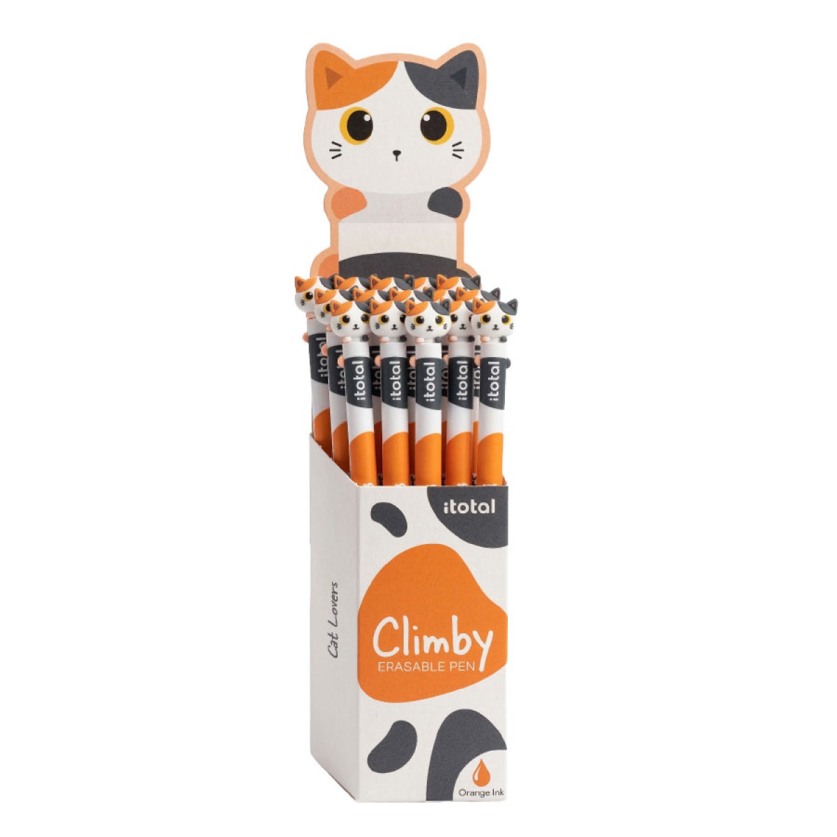 P199346 Caneta apagável Climby Gato Laranja - Image 1