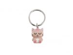 Chaveiro de metal Gato Rosa