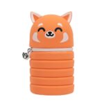 Estojo extensível de silicone - Panda Vermelho