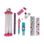 Kit de escrita em estojo charm - Hello Kitty