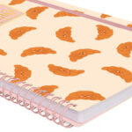 Caderno A5 espiral pautado - Croissant - Image 4