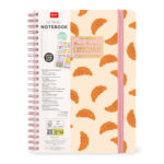Caderno A5 espiral pautado - Croissant - Image 6