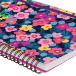 Caderno A4 espiral pautado - Flowers - Image 4