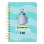 Caderno A5 3D Squishy Tubraão - I stand out everywhere I go