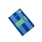 Caderno A5 azul com suporte para smartphone - Believe it - Image 2